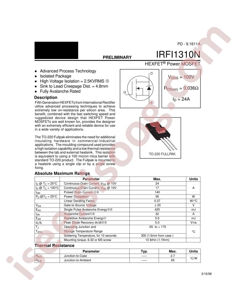 IRFI1310N