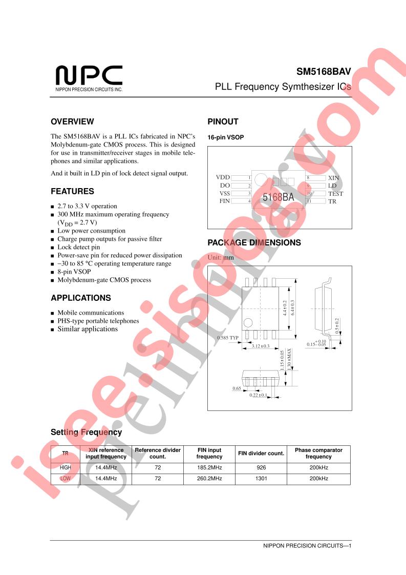SM5168BAV