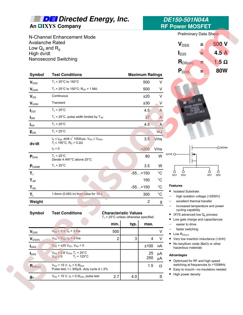 DE150-501N04A