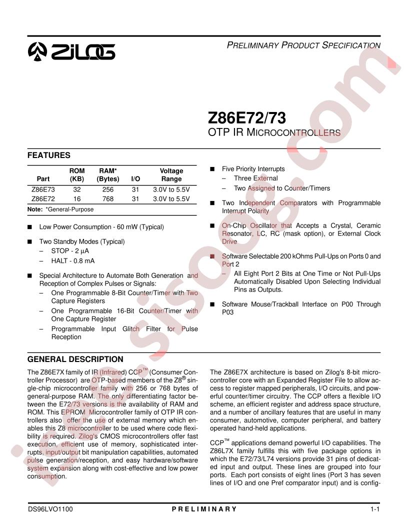 Z86E7316FSC