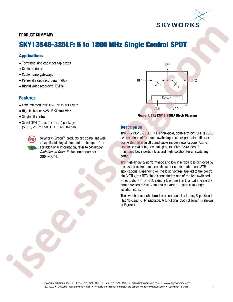 SKY13548-385LF-EVB