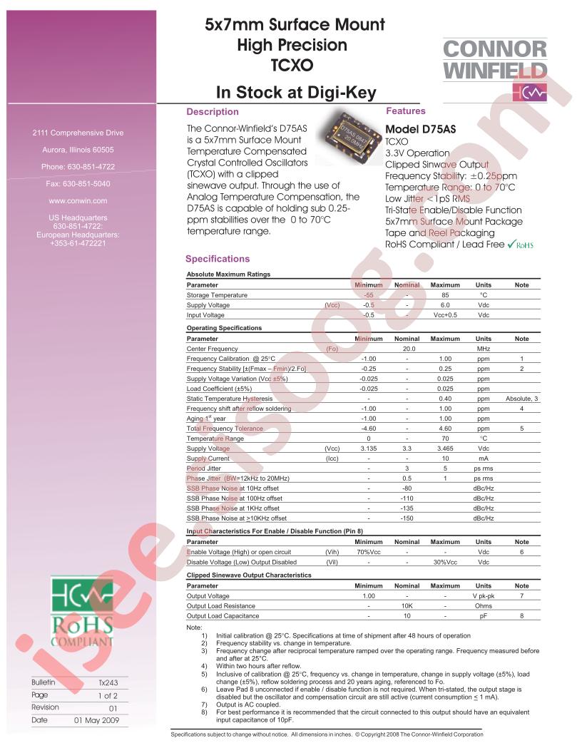 D75AS-020.0MHZ