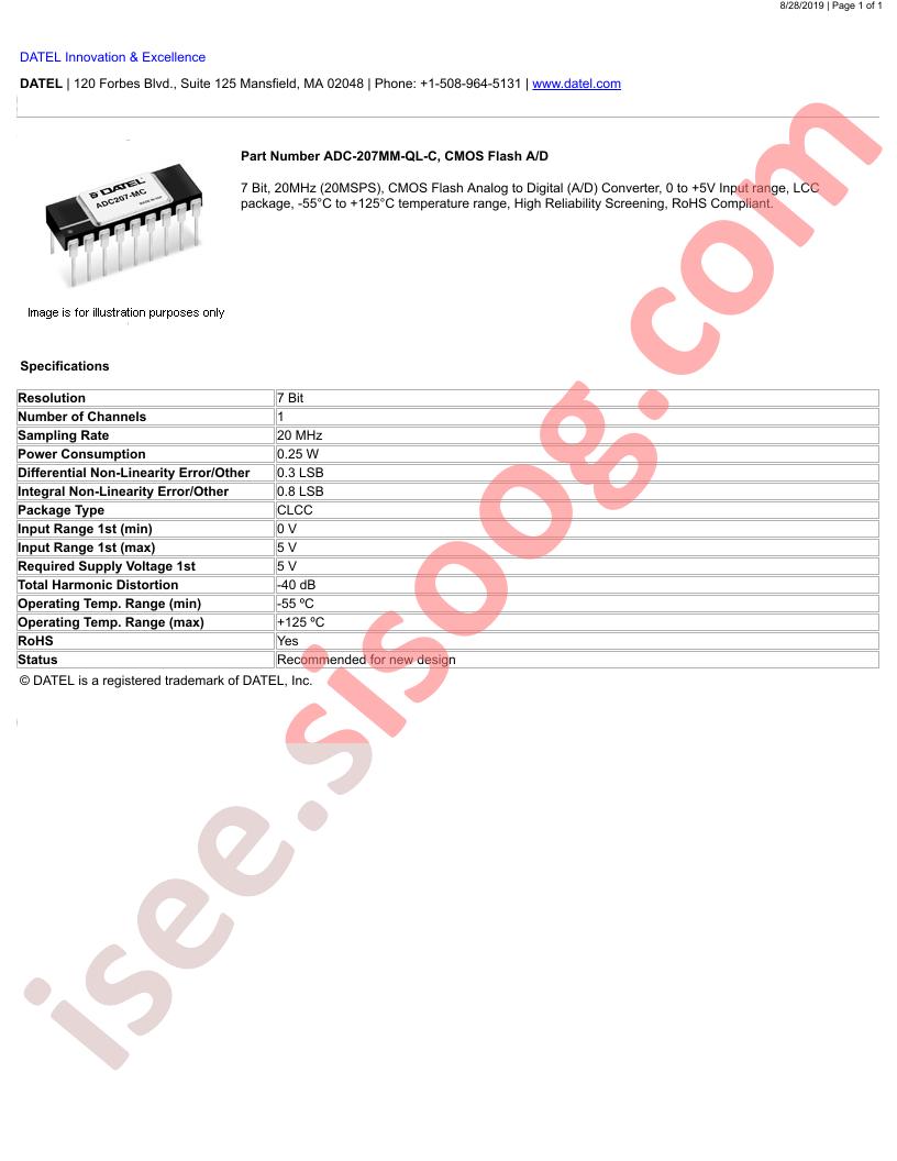 ADC-207MM-QL-C