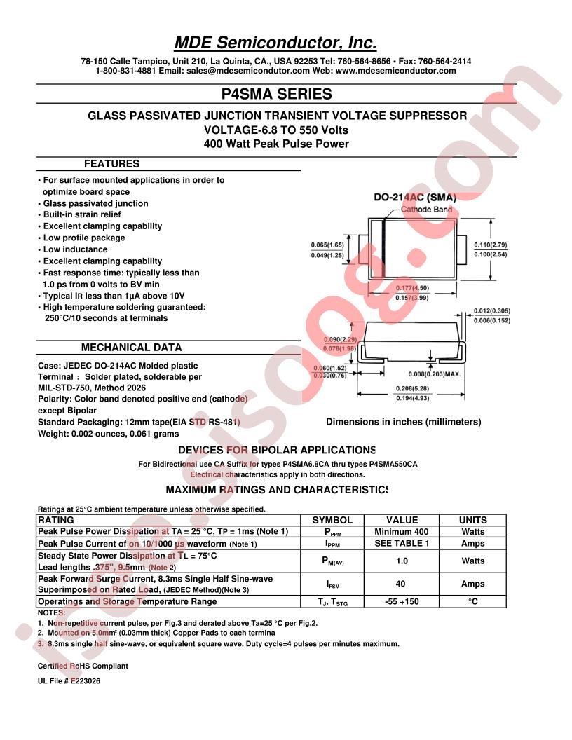 P4SMA300A