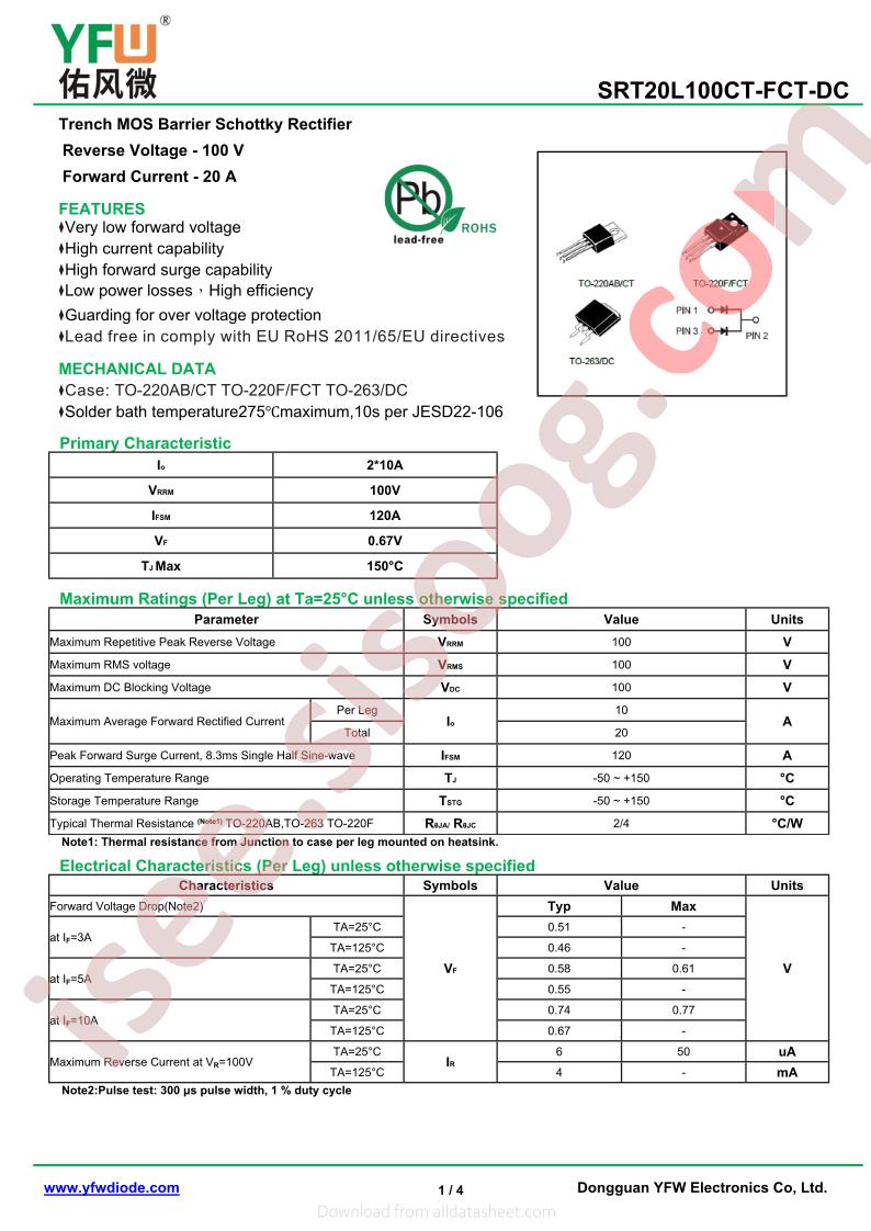 SRT20L100FCT