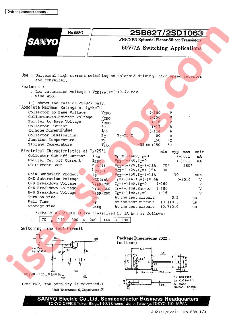 2SB827