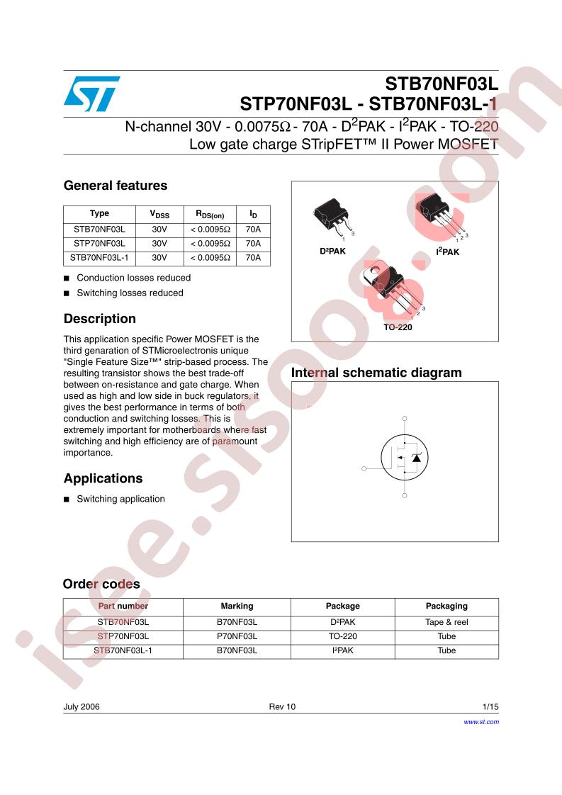 STB70NF03L-1