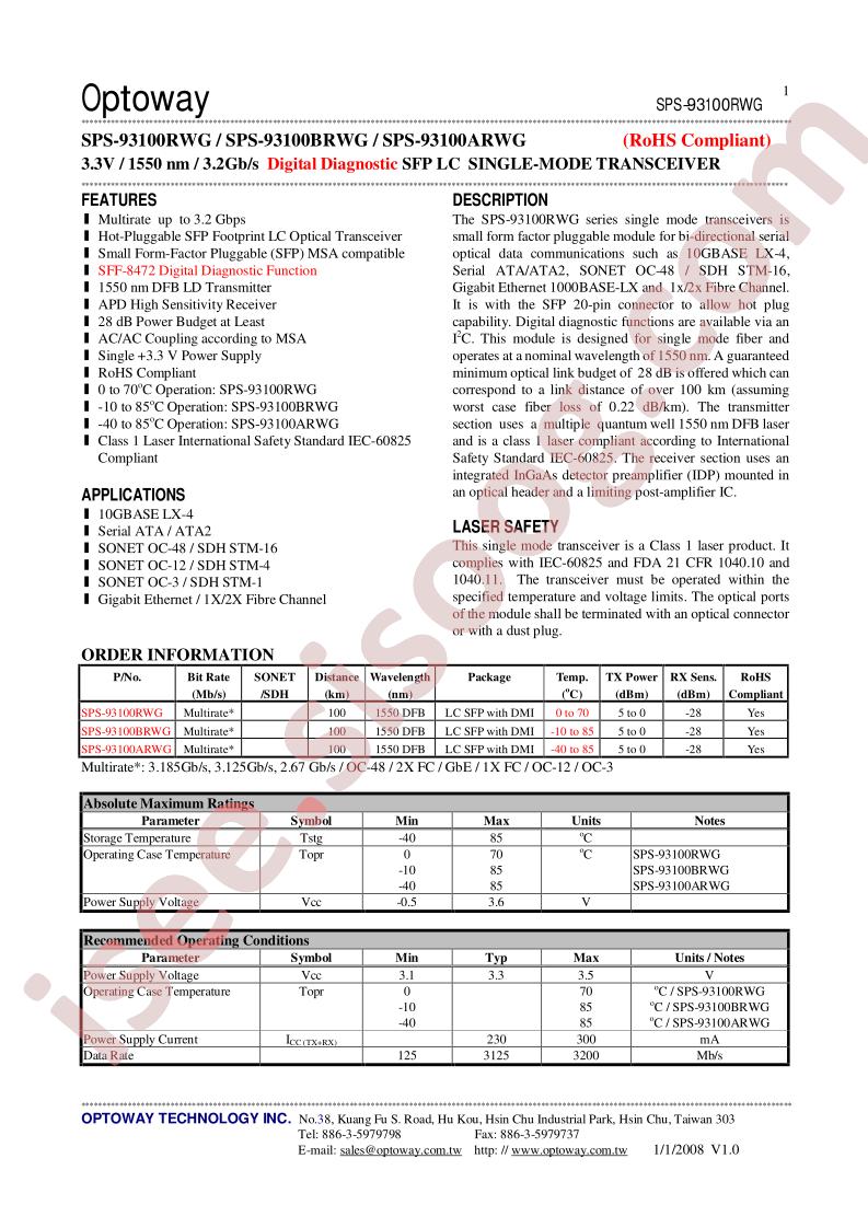 SPS-93100BRWG