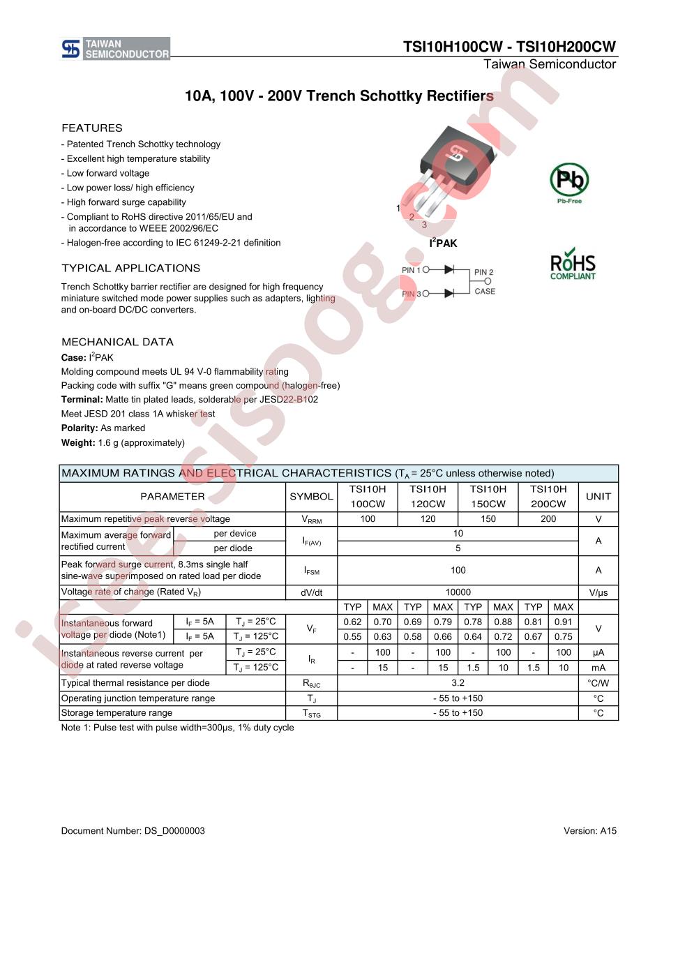 TSI10H150CW