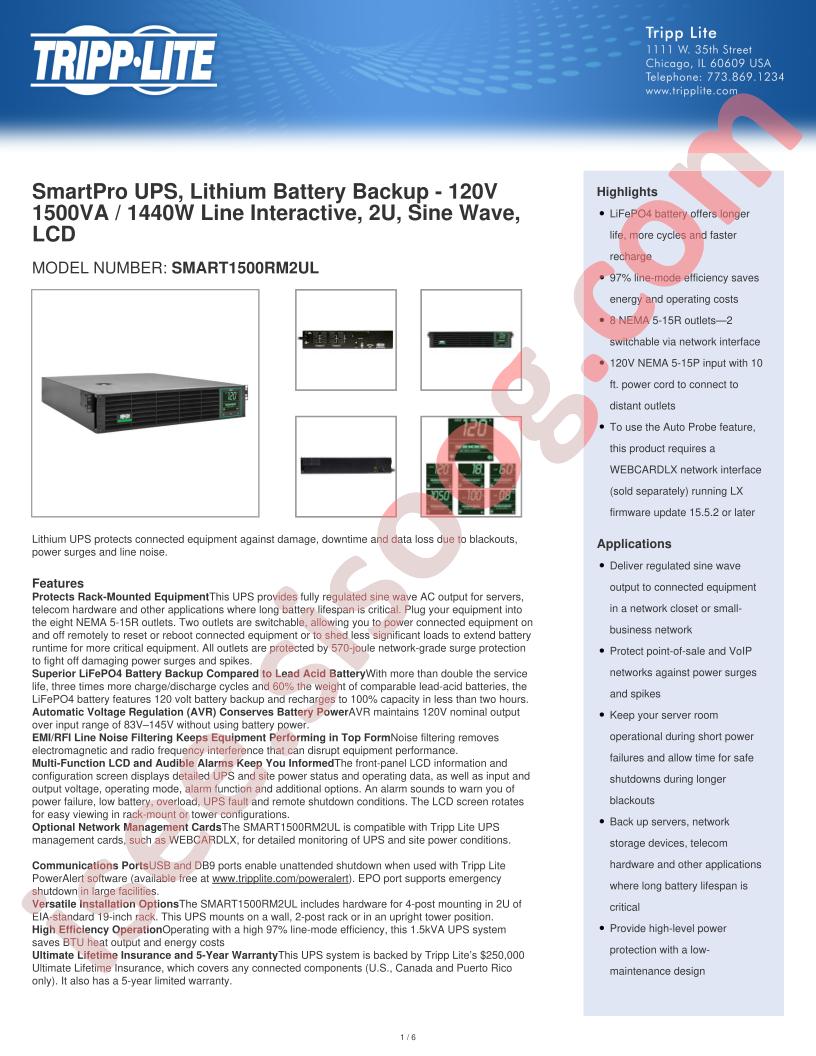 SMART1500RM2UL