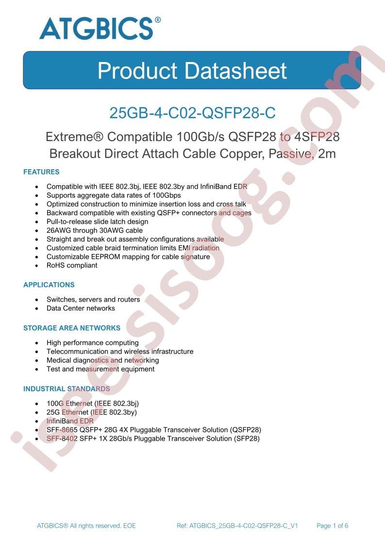 25GB-4-C02-QSFP28-C