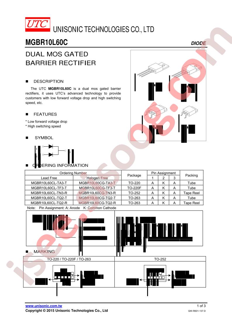 MGBR10L60CG-TA3-T