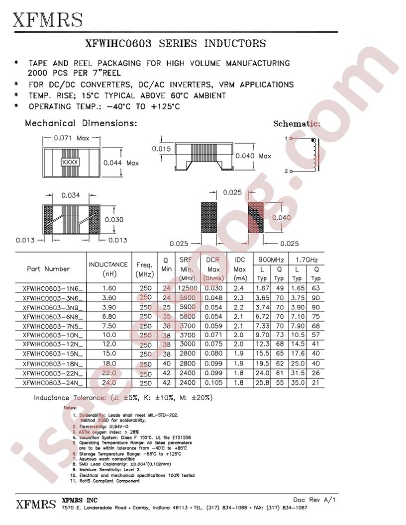 XFWIHC0603-12N_