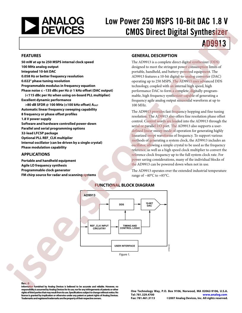 AD9913BCPZ1