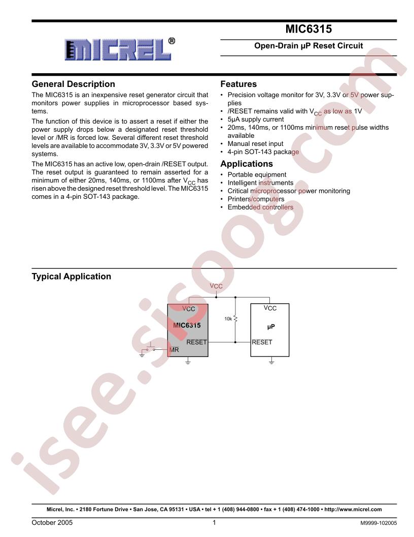 MIC6315-26D2U