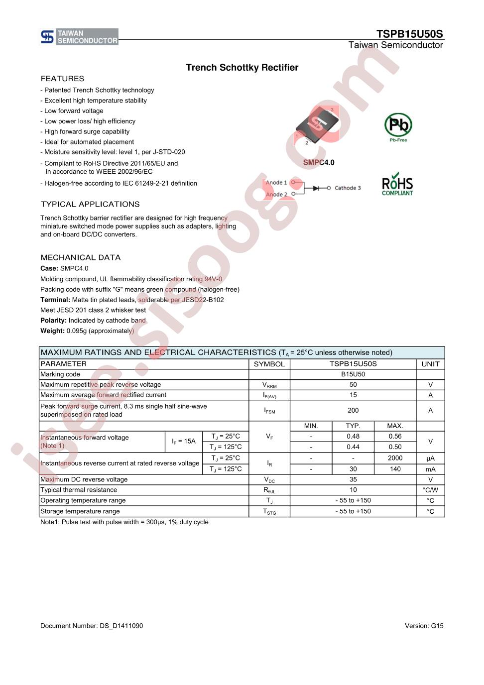 TSPB15U50S