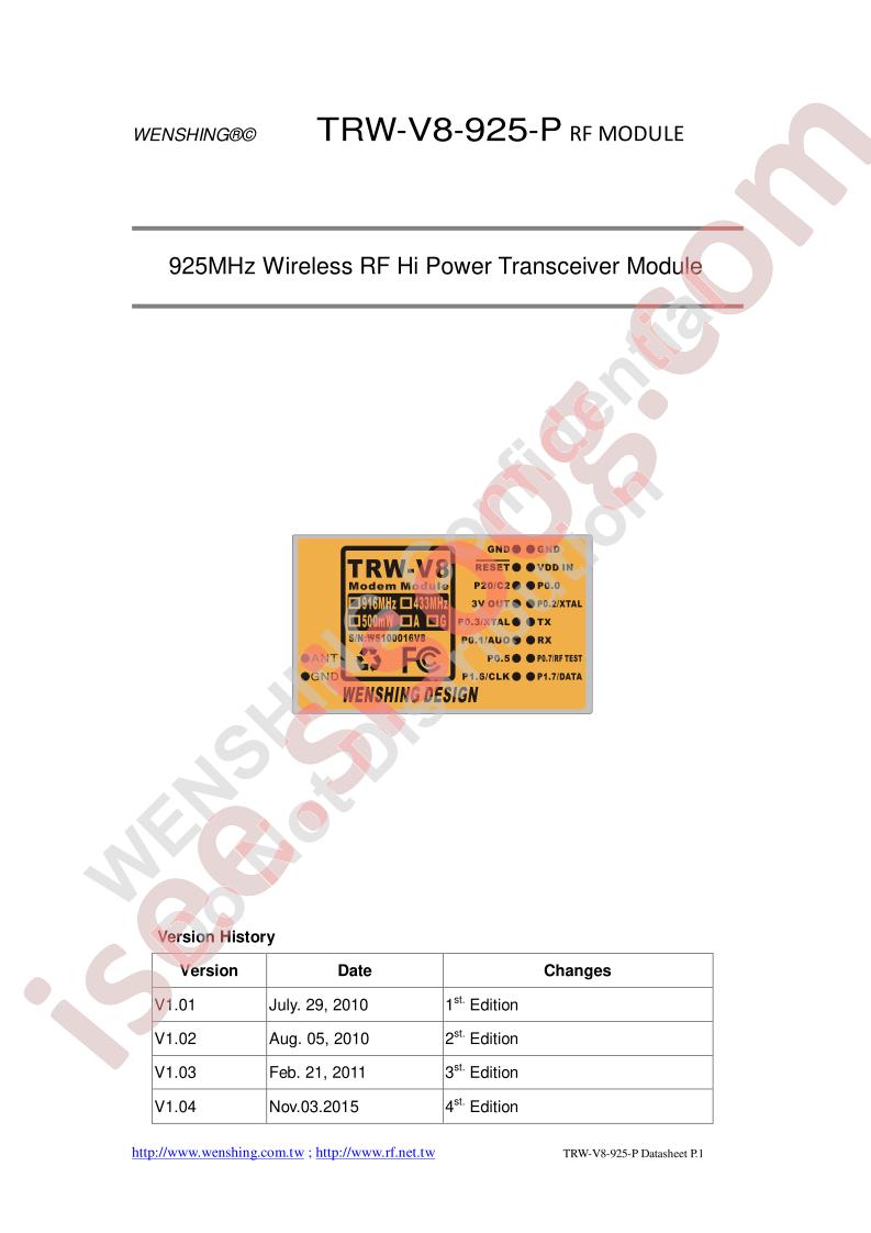 TRW-V8-925-P