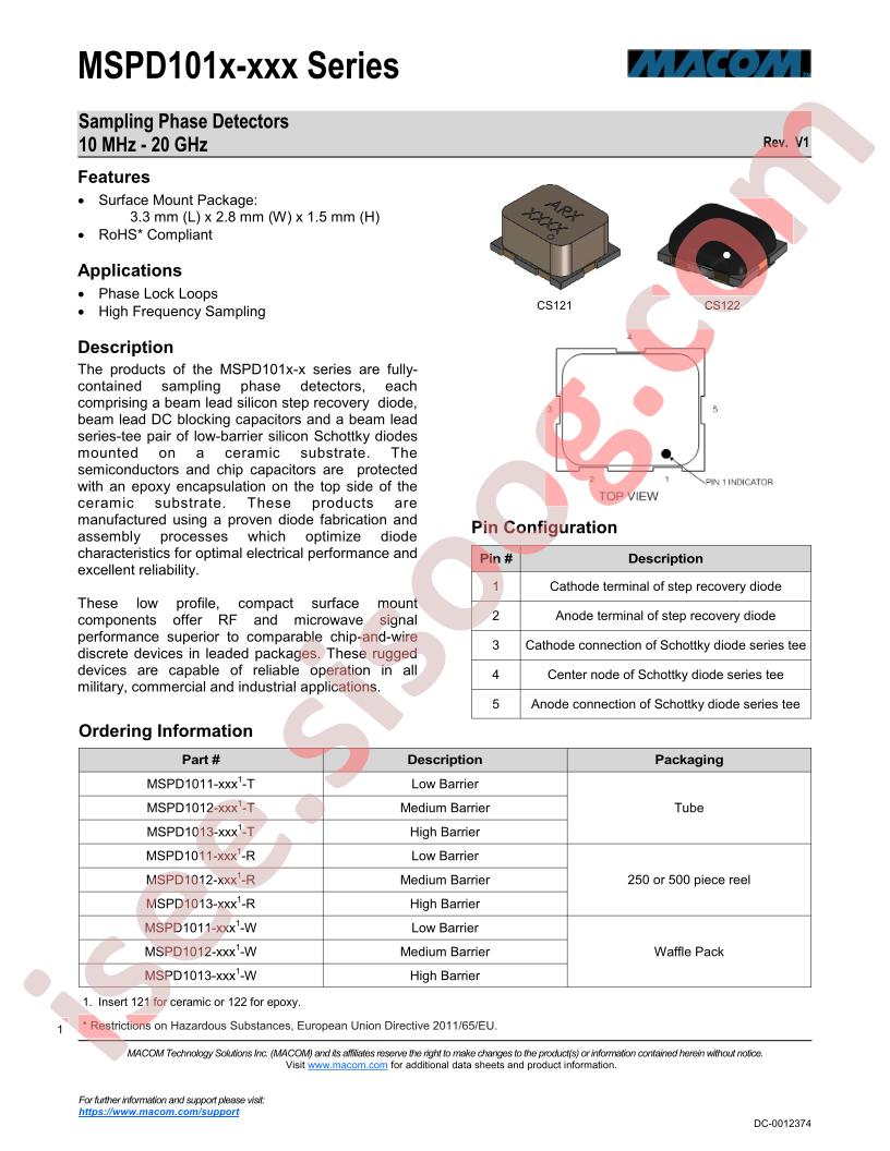 MSPD101X-XXX
