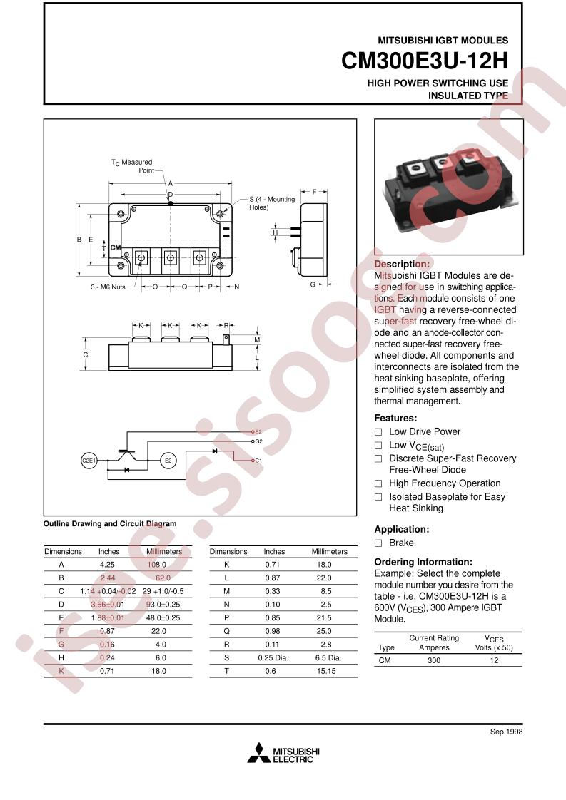 CM300E3U-12H