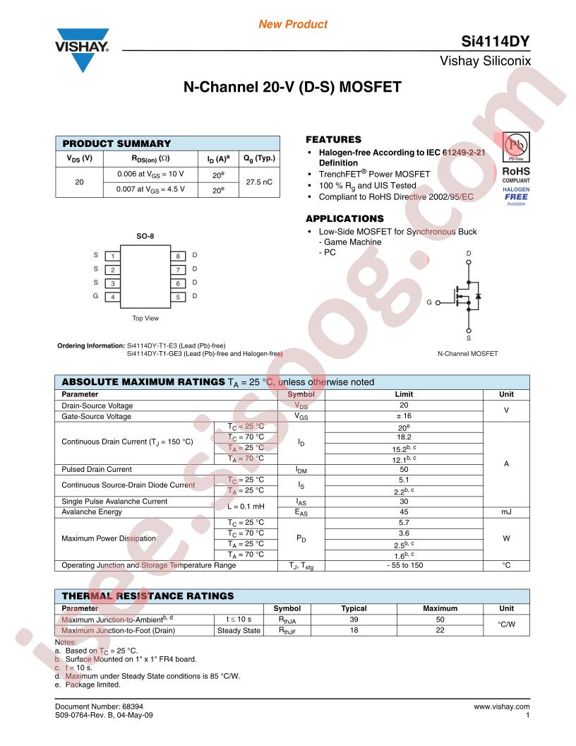 SI4114DY-T1-E3