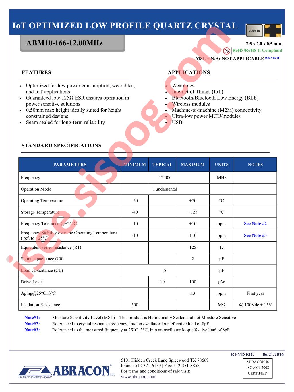 ABM10-166-12.000MHZ