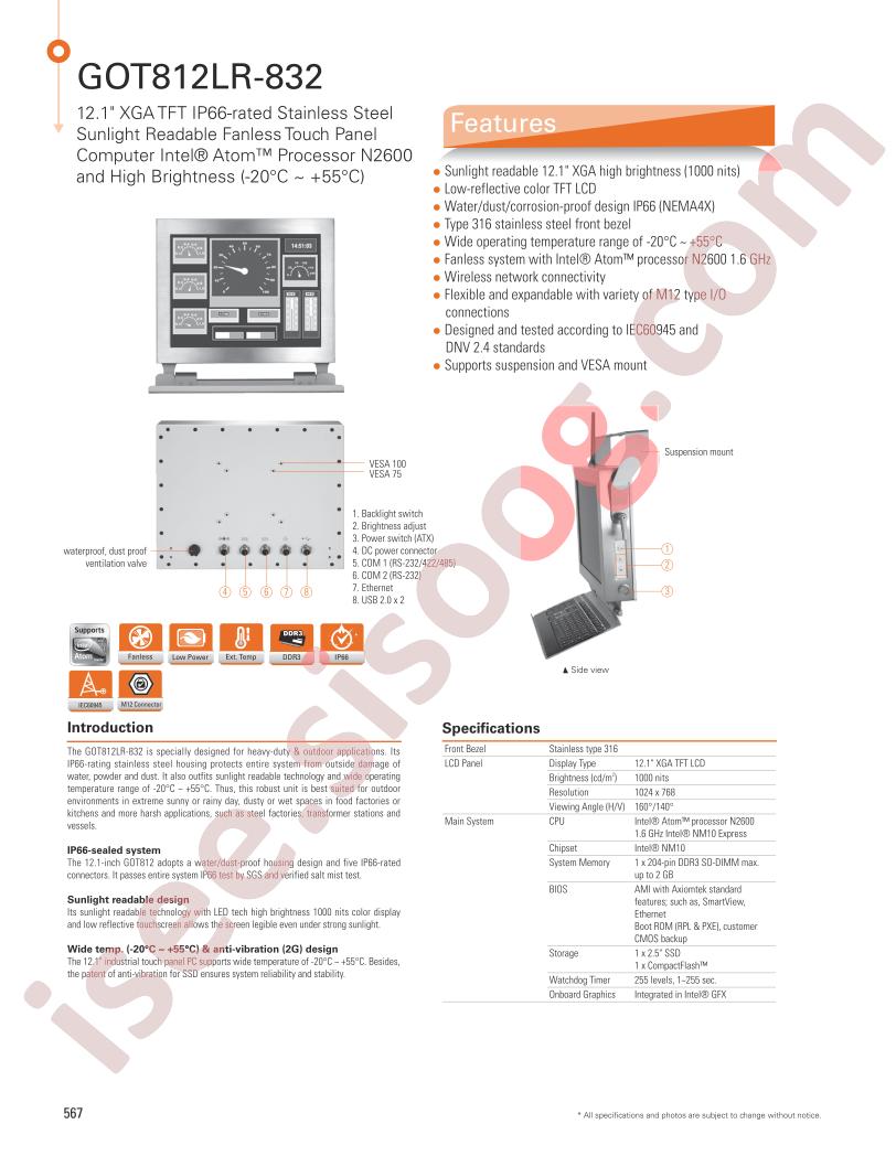 GOT812LR-832-DC