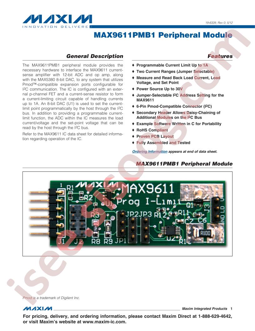 MAX9611PMB1