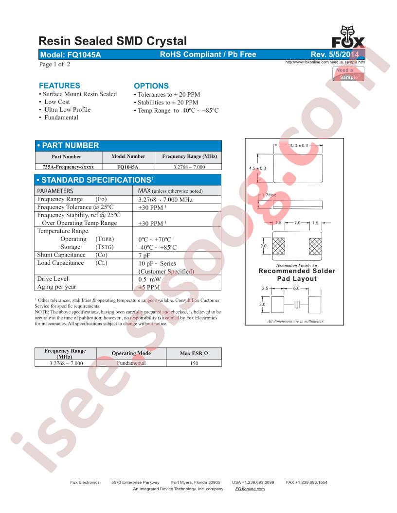 FQ1045AR-3.6864