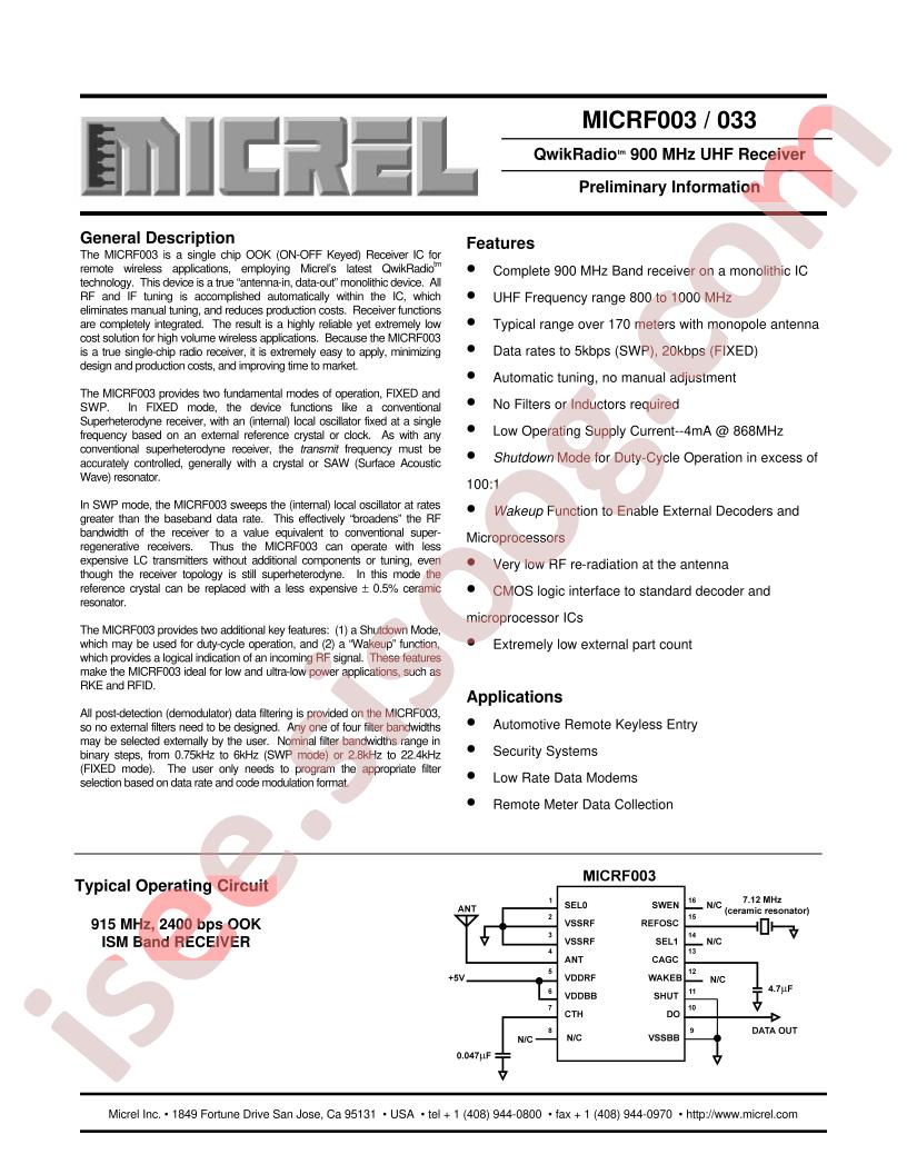 MICRF003BM