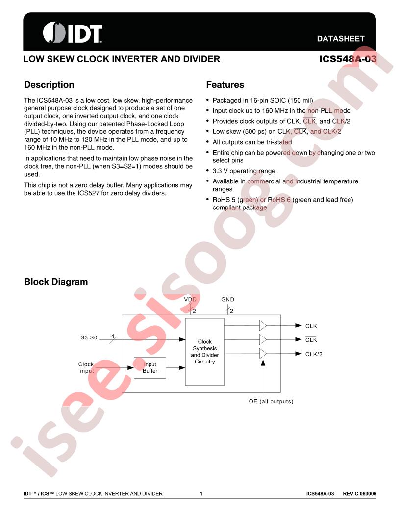 ICS548AMI-03LF