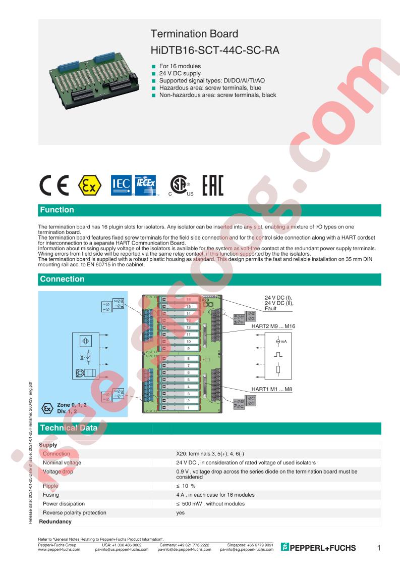 HIDTB16-SCT-44C-SC-RA