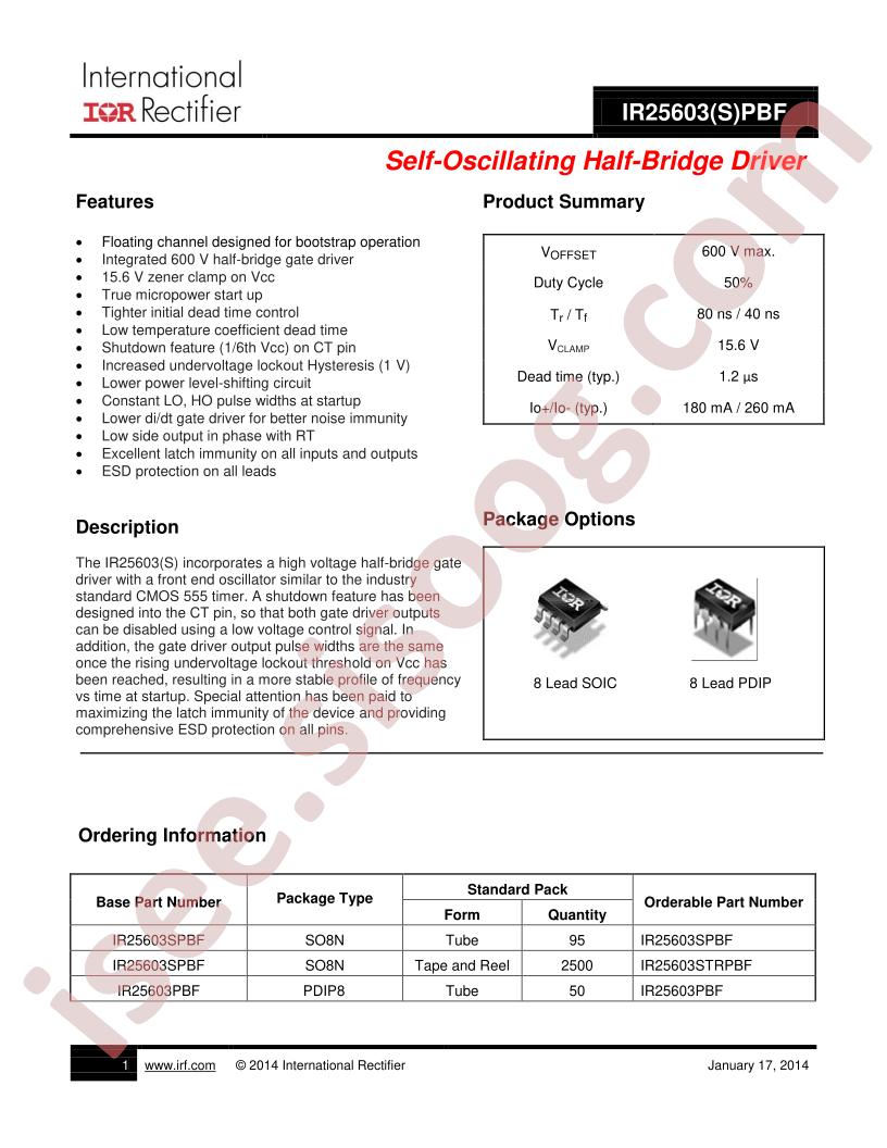IR25603PBF