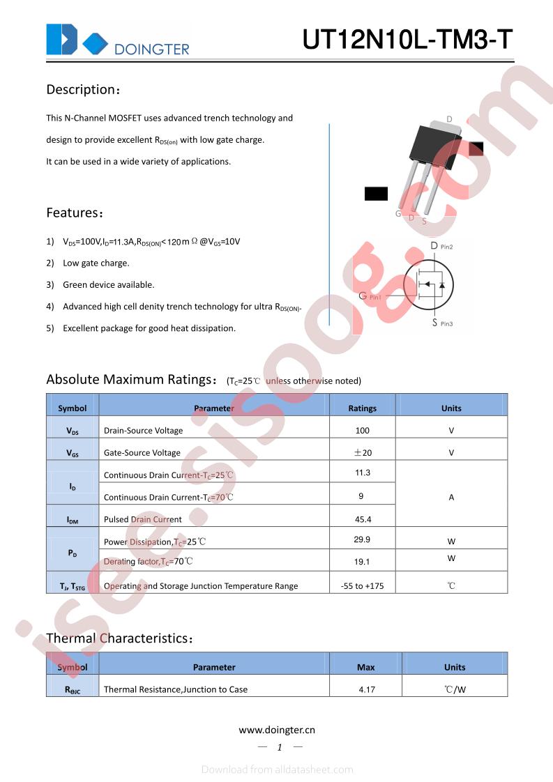 UT12N10L-TM3-T