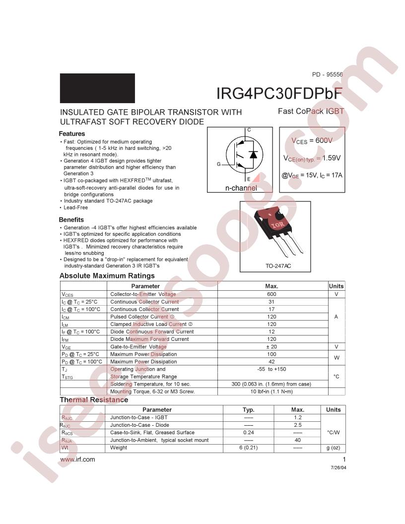 IRG4PC30FDPBF