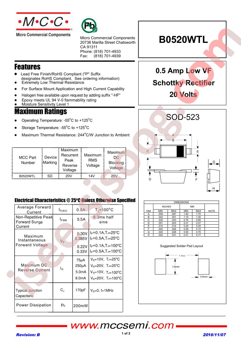 B0520WTL