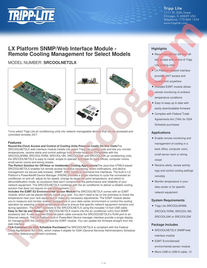 SRCOOLNET2LX