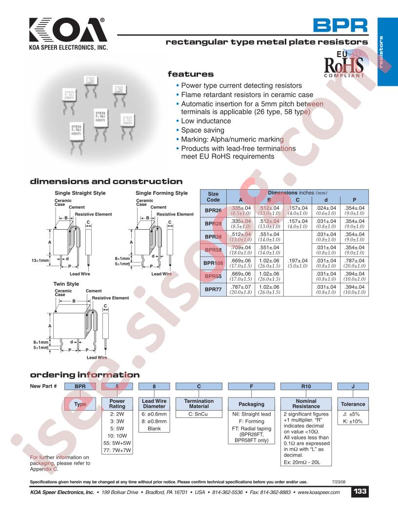 BPR36CFTR10J