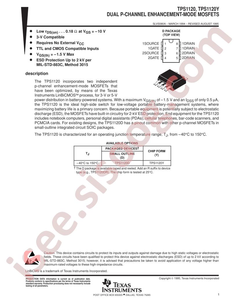 TPS1120DG4