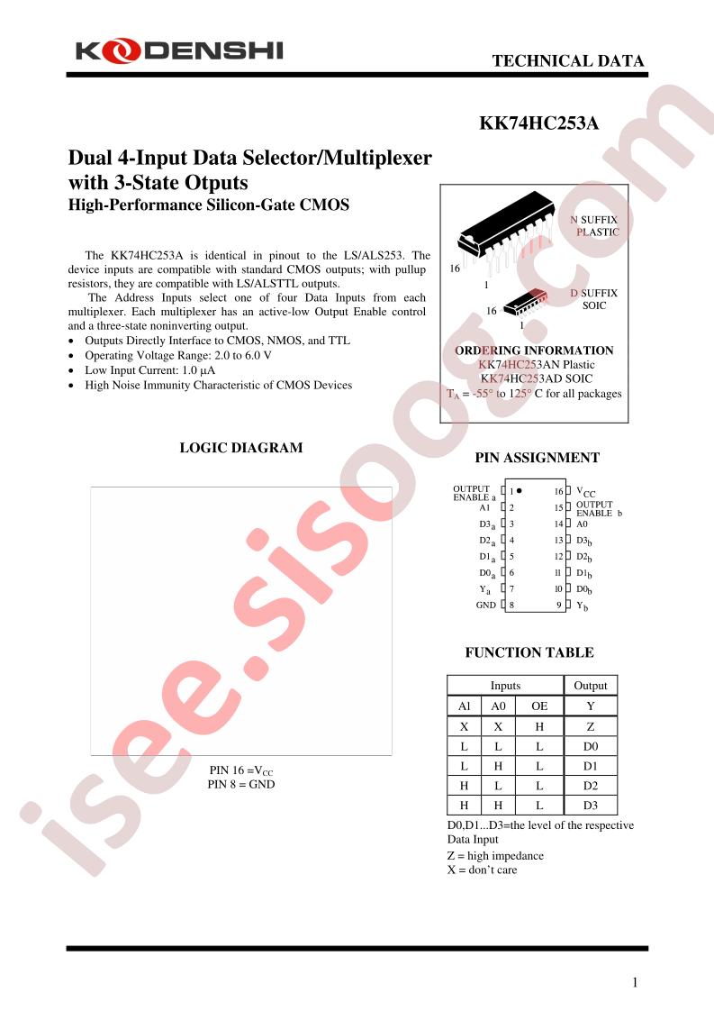 KK74HC253AD