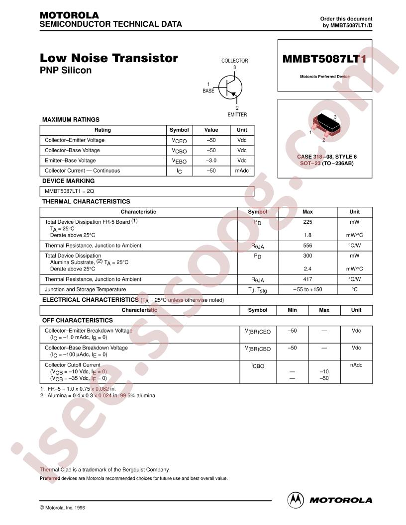 MMBT5087LT1D