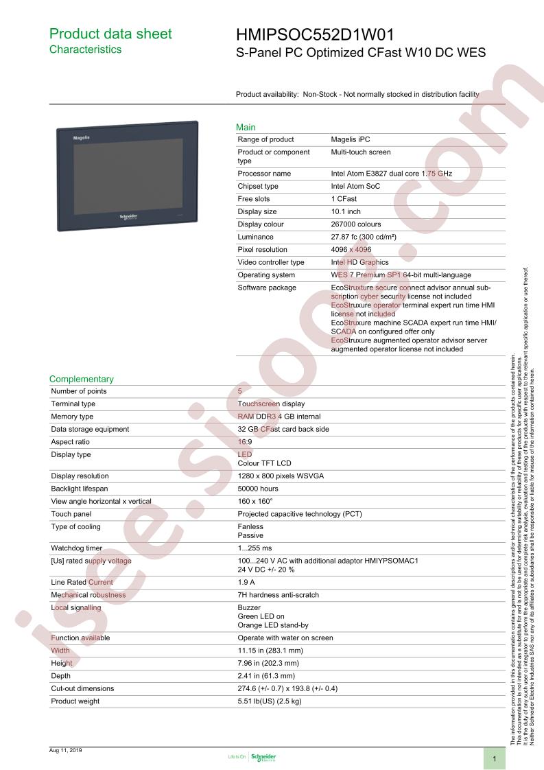HMIPSOC552D1W01