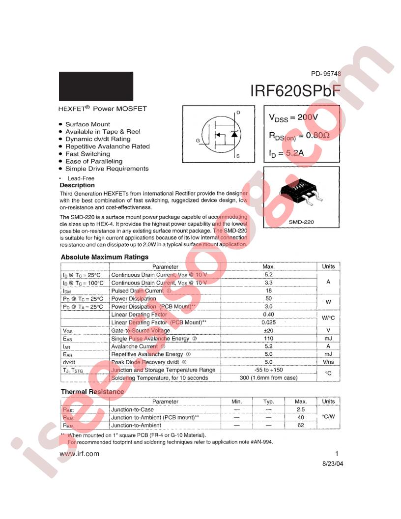 IRF620SPBF