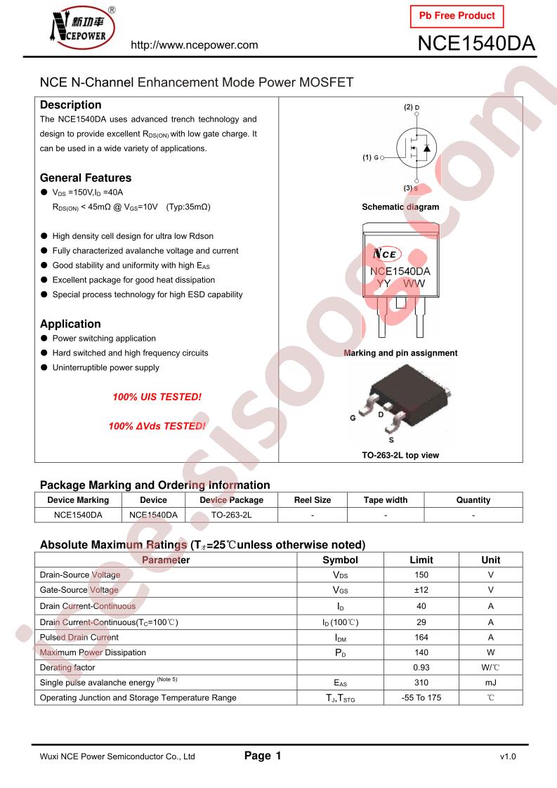 NCE1540DA