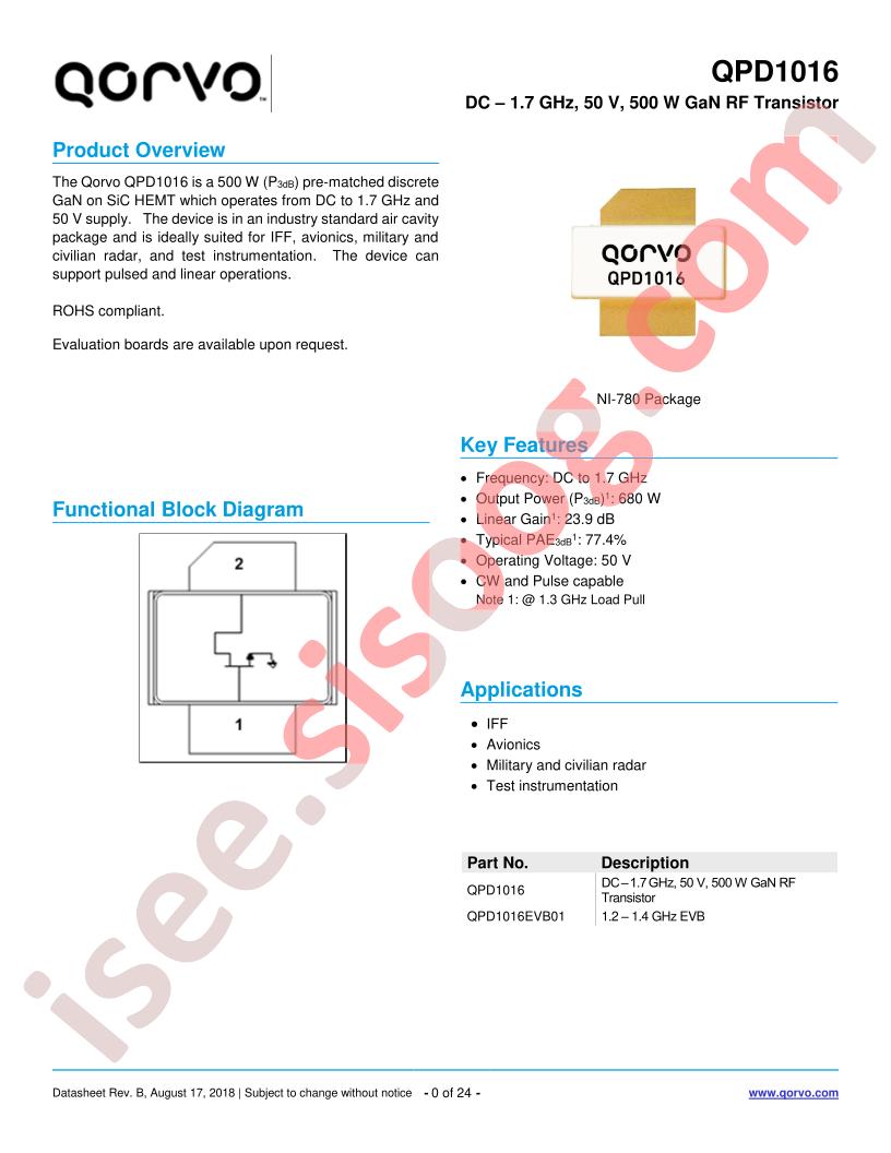 QPD1016EVB01
