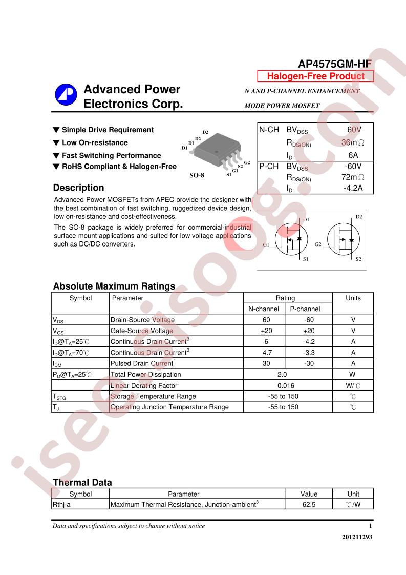 AP4575GM-HF