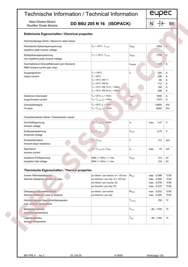 DDB6U205N16