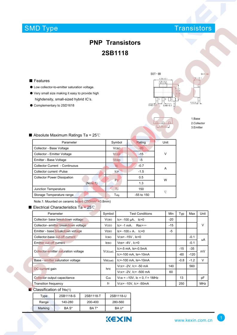 2SB1118-T