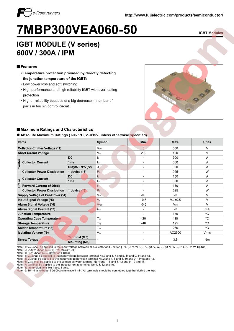 7MBP300VEA060-50