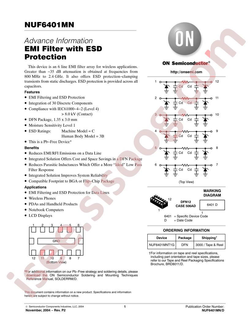 NUF6401MNT1G