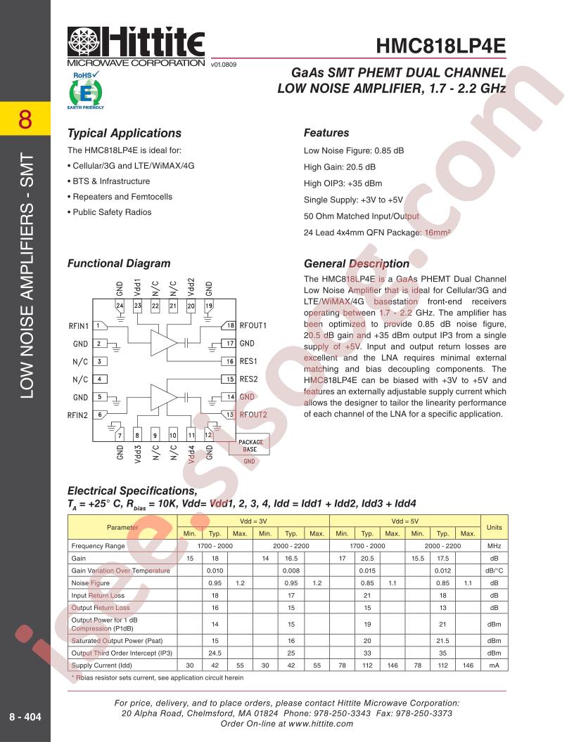 HMC818LP4E